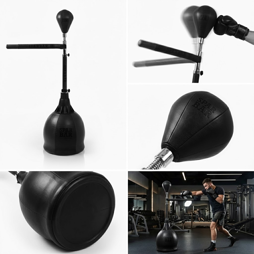 SPARBAR® PRO 6X - MIDNIGHT BLACK - Boxing SPAR BAR Reflex Boxing