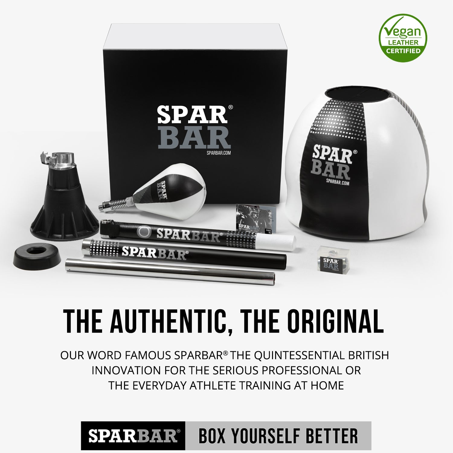 SPARBAR® PRO 6.0 - WHITE - Boxing SPAR BAR Reflex Boxing Bag