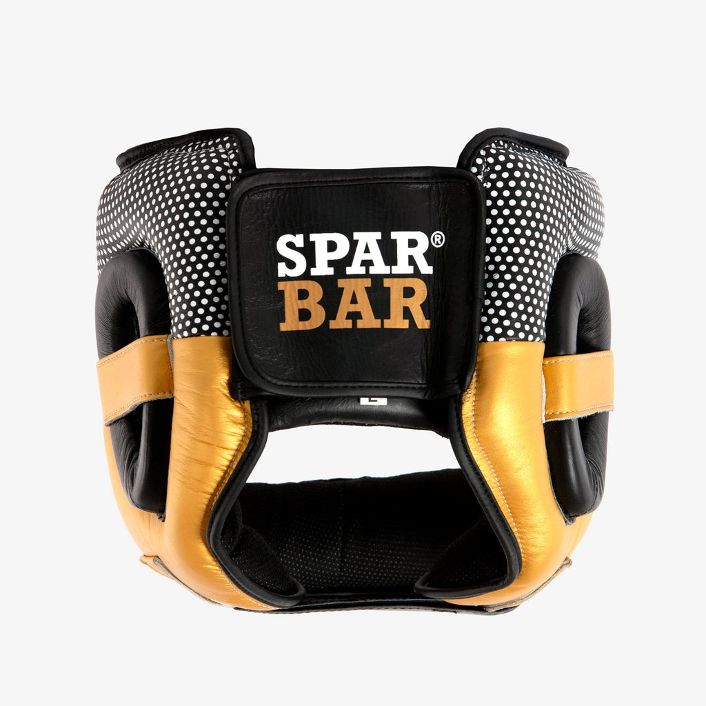 SPARBAR® SB1 BAR FACED SPARRING HEADGUARD - BLACK & GOLD