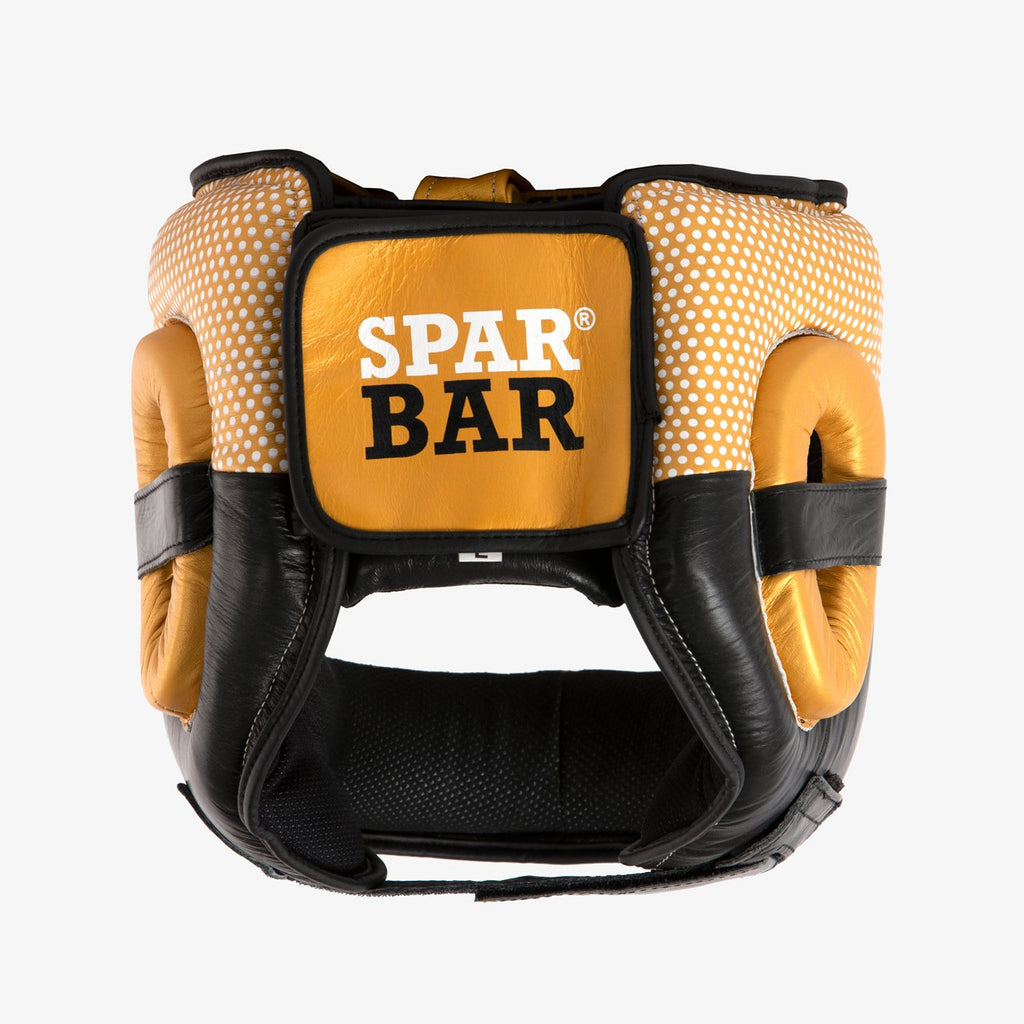SPARBAR® SB1 BAR FACED SPARRING HEADGUARD - GOLD & BLACK