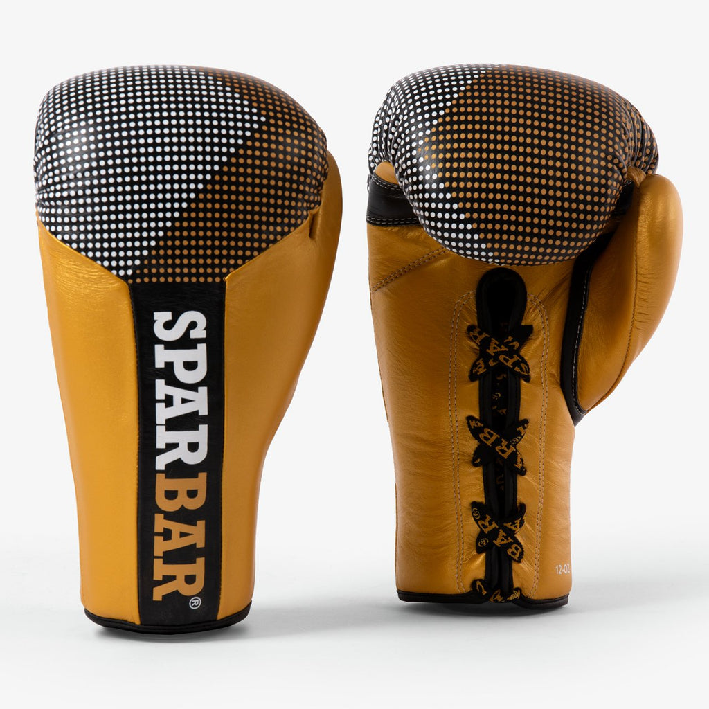 SPARBAR® SB1 LACED BOXING GLOVE - BLACK & GOLD