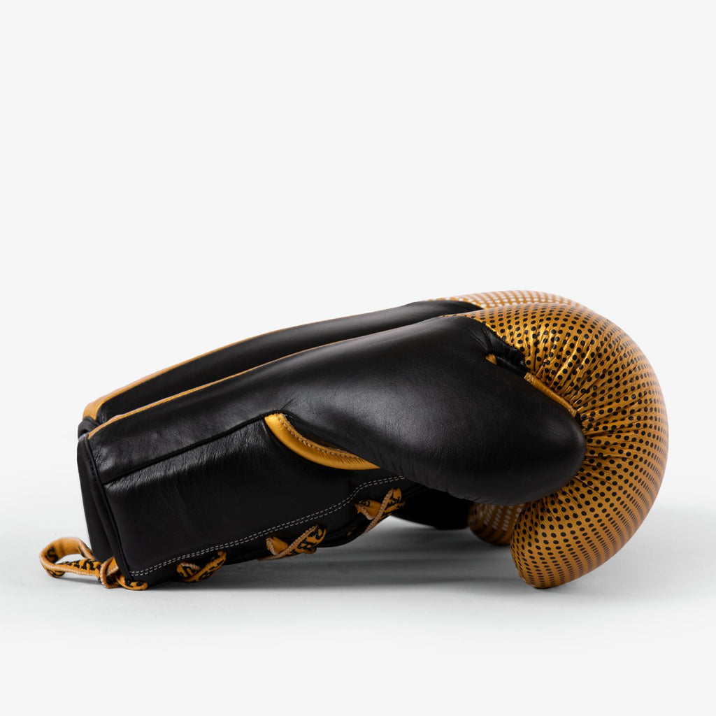 SPARBAR® SB1 LACED BOXING GLOVE - GOLD & BLACK