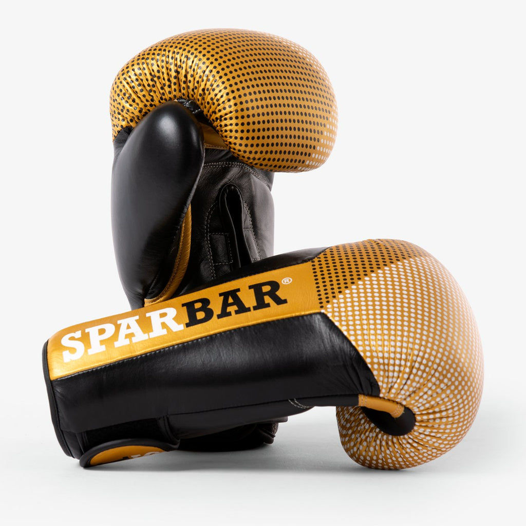SPARBAR® SB1 VELCRO BOXING GLOVE - GOLD & BLACK