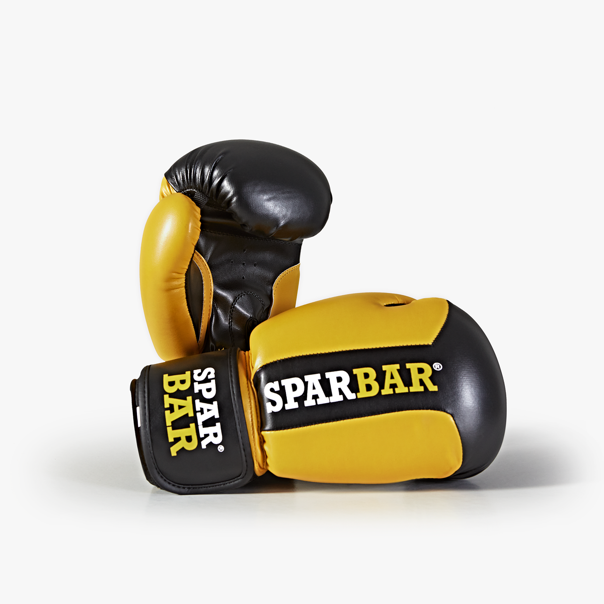 SPARBAR® SB1 PU VELCRO BOXING GLOVES 12oz YELLOW SPARBAR LTD